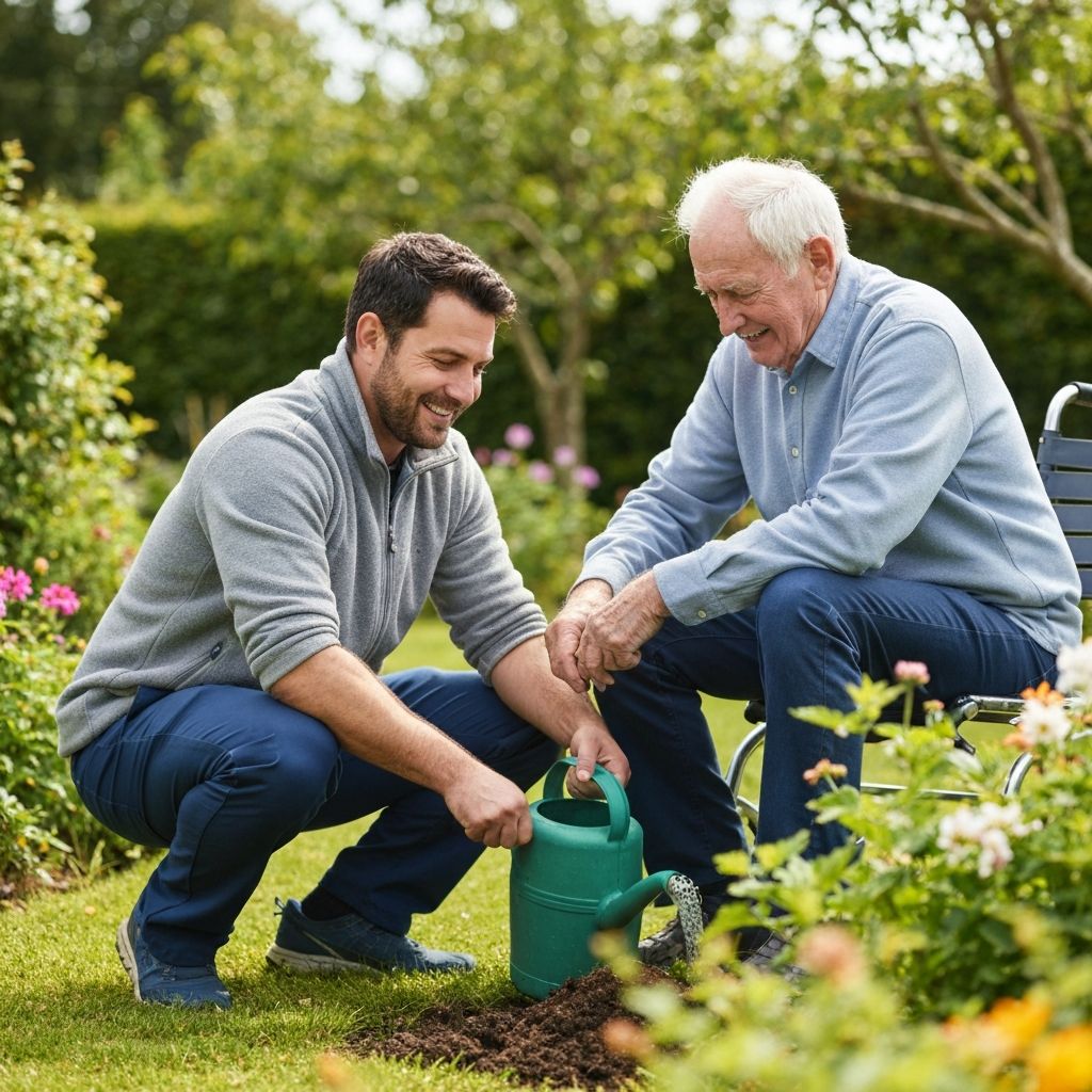 Live-in Care - Carer in casual home wear